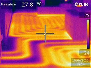 Un esempio di termografia eseguita dallo Studio Sisti